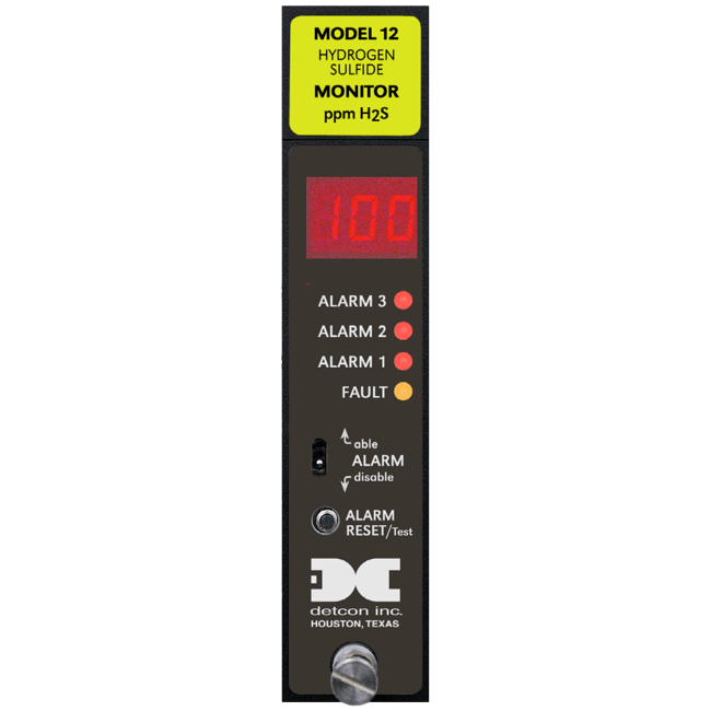 Detcon Single Sensor Gas Detection Control Module, Model 12